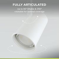 Riga - LED plafondlamp - 8 watt 690 lumen - 2 spots - 2700K Warm wit - Draaibaar en dimbaar - GU10 - Kantelbaar - Plafondspot - IP20 Voor binnen - Wit - thumbnail