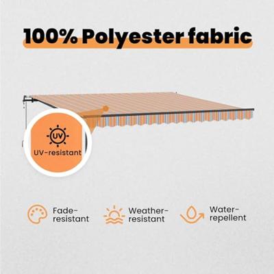 VidaXL Inklapbaar zonnescherm multikleur 400 × 300 cm