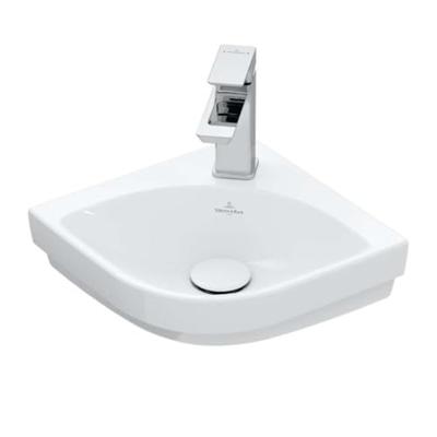 Hoekfontein Villeroy & Boch Subway 3.0 Met CeramicPlus Zonder Overloop 32x39.5x14.5 cm Wit Alpin - thumbnail