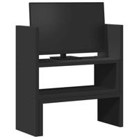 VidaXL Bureau organiser 40x17x41 cm bewerkt hout zwart - thumbnail