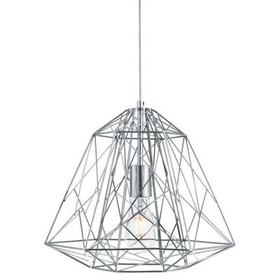 Searchlight Chrome draadlampGeometric Cage Ø 39cm - 7271CC