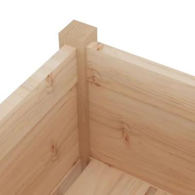 VidaXL Plantenbak 70x70x70 cm massief grenenhout