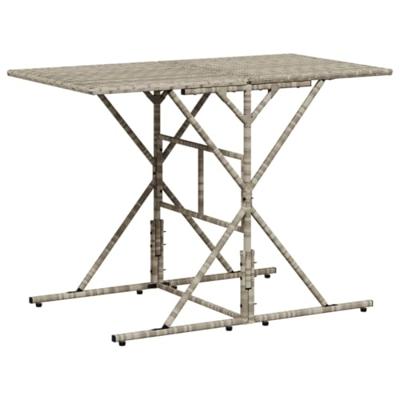 7-delige Tuinset met kussens poly rattan grijs 7-delige Tuinset met kussens poly rattan grijs