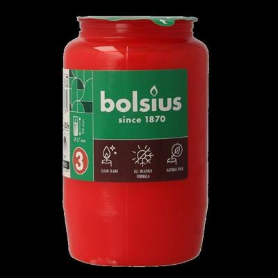 Bolsius Herdenkingslicht nr. 3 Rood