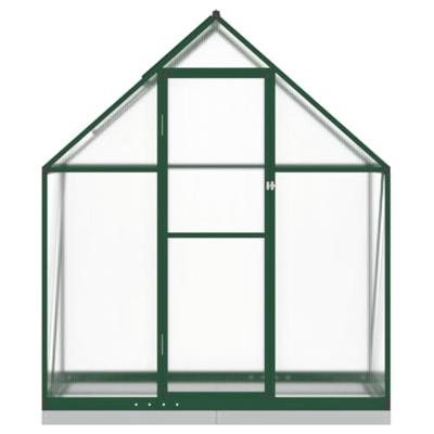 VidaXL Tuinkas met basisframe 169x58x202 cm aluminium groen - thumbnail