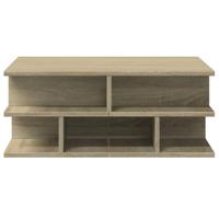 Salontafel 70x70x29 cm bewerkt hout sonoma eikenkleurig - thumbnail