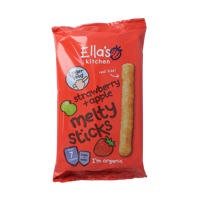 Melty sticks strawberry/apple 7+ mnd bio 16 Gram - thumbnail