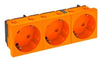 OBO Bettermann 6120125 Apparaatinzet Wandcontactdoos dubbel (b x h x d) 135 x 45 x 42 mm Oranje 1 stuk(s) - thumbnail