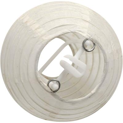 Creativ Company Papieren lamp, rond, d 7,5 cm, wit, 10 stuk/ 1 doos