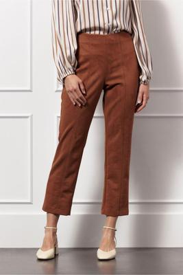 Odilia suedine trousers - caramel - 13113