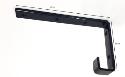 Ophangbeugel Zwart 12cm Ophangbeugel Zwart 12cm