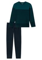 Schiesser Schiesser Pyjama Long petrol 181925 56/XXL - thumbnail