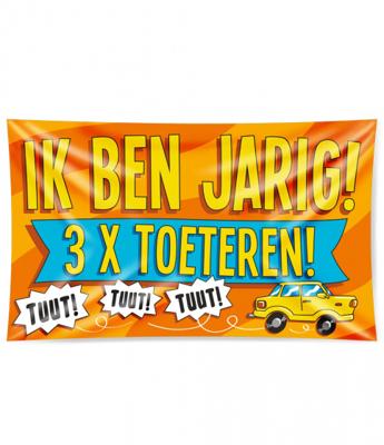 Paperdreams gevel vlag - ik ben jarig