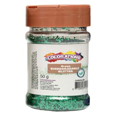 Colorations - biologisch afbreekbare glitter groen - 50g