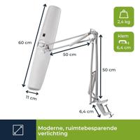 Bureaulamp 3 x 14 w wit Velleman - Velleman - thumbnail