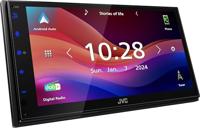 JVC Autoradio met scherm dubbel DIN Apple CarPlay, Android Auto, Aansluiting voor achteruitrijcamera, DAB+ tuner, Bluetooth handsfree - thumbnail