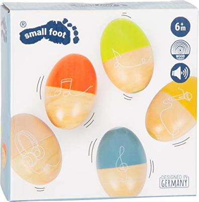 Small Foot houten muziekeiereren groovy beats, 5st. - thumbnail