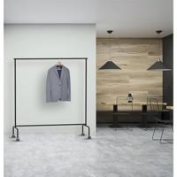 MAUL kledingrek Limbo metaal, 4 geremde wielen, hg156xbr151(220)x50cm, tot 30kg, zwart RAL9004 - thumbnail