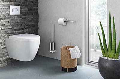Zack Atore toiletborstel 8.9x52x11.9cm RVS Chroom Glans 40454 Zack Atore toiletborstel 8.9x52x11.9cm RVS Chroom Glans 40454