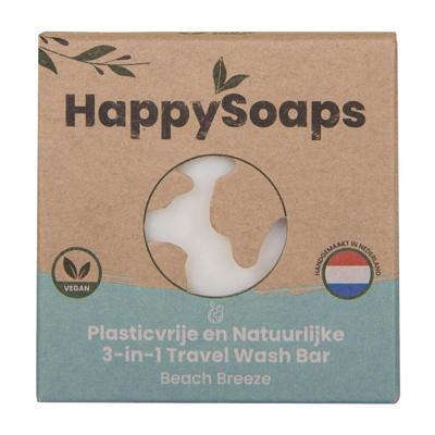 Happysoaps 3-in-1 Travel wash beach 40 Gram