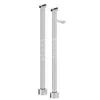 set universele vrijstaande badkraankoppelingen rond - thumbnail