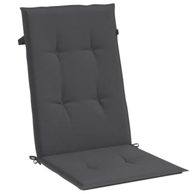 VidaXL Stoelkussens 2 st hoge rug 120x50x4 cm stof gemêleerd antraciet VidaXL Stoelkussens 2 st hoge rug 120x50x4 cm stof gemêleerd antraciet