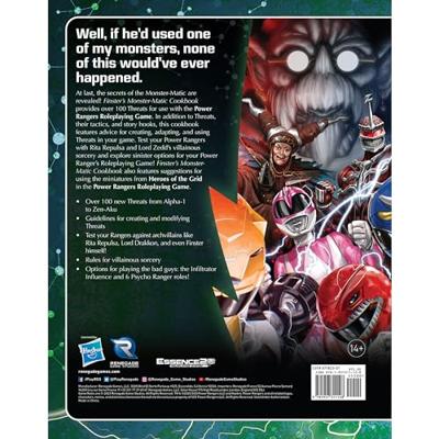 Power Rangers RPG book Finster's Monster-Matic Cookbook Sourcebook *Englische Version*