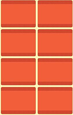 Avery diepvriesetiketten in blister, rood, 40 etiketten