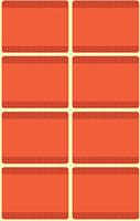 Avery diepvriesetiketten in blister, rood, 40 etiketten - thumbnail