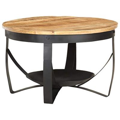 vidaXL Salontafel ?? 68x43 cm ruw mangohout