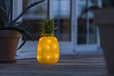 Konstsmide 6277-103 Acryl figuur Ananas Warmwit LED Oranje, Groen