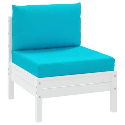 VidaXL Palletkussens 2 st oxford stof turquoise