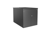 Biohort Mini Garage L donkergrijs metallic 145x203 cm- - Metaal- Biohort - thumbnail