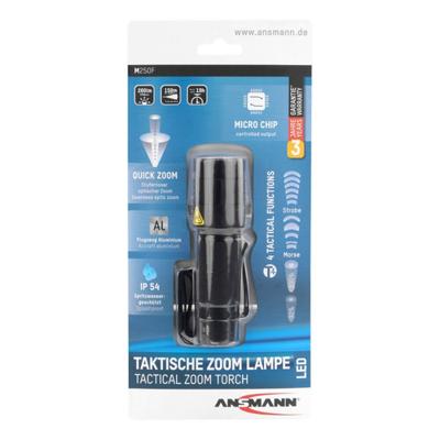 ANSMANN led zaklamp "m250f" led flashlight m250f black - thumbnail