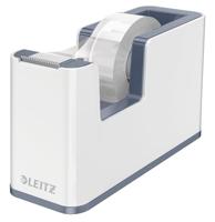 Leitz Plakbanddispenser WOW Duo Colour Wit, Grijs Rolbreedte (max.): 19 mm Rollengte (max.) 33 m - thumbnail