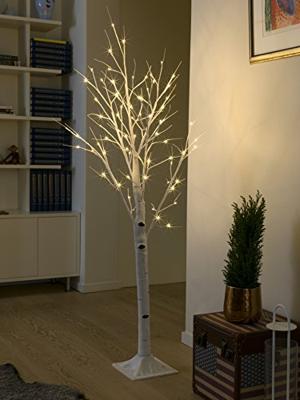 LED berk lichtboom wit 150cm LED berk lichtboom wit 150cm