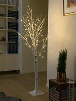 LED berk lichtboom wit 150cm - thumbnail