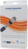 Hirschmann 695020368 High Speed Hdmi Kabel Met Ethernet Hdmi-connector Hdmi-connector 1.80 M Zilver - thumbnail