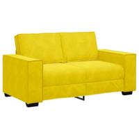 2-delige Loungeset met kussens fluweel geel - thumbnail