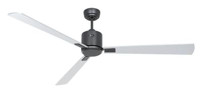 CasaFan ECO NEO III 152 BG-WN/SI WiFi Flügel Wenge/silber Plafondventilator 27 W (Ø x h) 152 cm x 360 mm Basaltgrijs Met afstandsbediening, Timer, Met