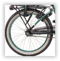 Batavus Achterwiel 22"n3rn snake velg greygreen ys2031 - thumbnail