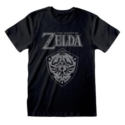 Legend Of Zelda T-Shirt Distressed Shield  Size L