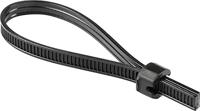 HellermannTyton Strap Black ATS3080-PA66HIRHSUV-BK Sluitband 102-66110 Bundel-Ø (bereik) 80 mm (max) UV-stabiel, Stootbestendig, Hittebestendig Zwart 500 m - thumbnail