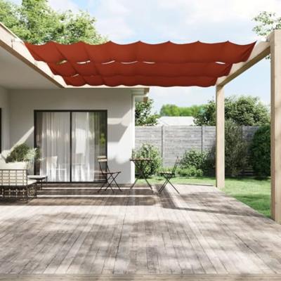 VidaXL Luifel verticaal 180x420 cm oxford stof terracottakleurig