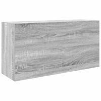Badkamerwandkast 80x25x40 cm bewerkt hout grijs sonoma eiken - thumbnail