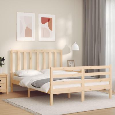 Bedframe zonder matras massief grenenhout 120x200 cm