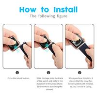 Canvas nylon bandje - Paars - Geschikt voor Apple Watch 44mm / 45mm / 46mm / 49mm - thumbnail