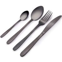 Alpina bestekset rvs 16-delig zwart - thumbnail