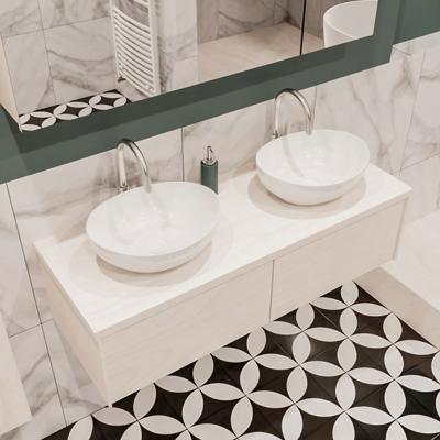 Mondiaz Lush Barco badmeubel underlayment 120 cm 2 lades mdf 2 waskommen beide zijden 2 kraangaten Mondiaz Lush Barco badmeubel underlayment 120 cm 2 lades mdf 2 waskommen beide zijden 2 kraangaten