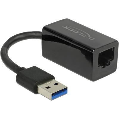 DeLOCK SuperSpeed USB-A (USB 3.1 Gen 1) male > Gigabit LAN 10/100/1000 Mbps compact adapter DeLOCK SuperSpeed USB-A (USB 3.1 Gen 1) male > Gigabit LAN 10/100/1000 Mbps compact adapter